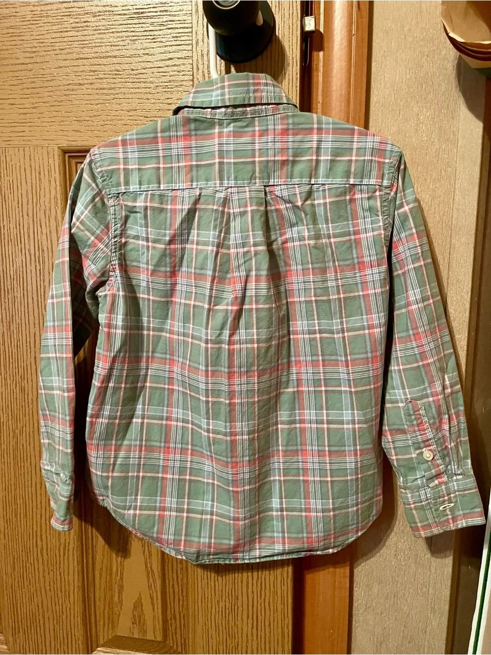 Ralph Lauren Green and Red Plaid Button-Down Shirt